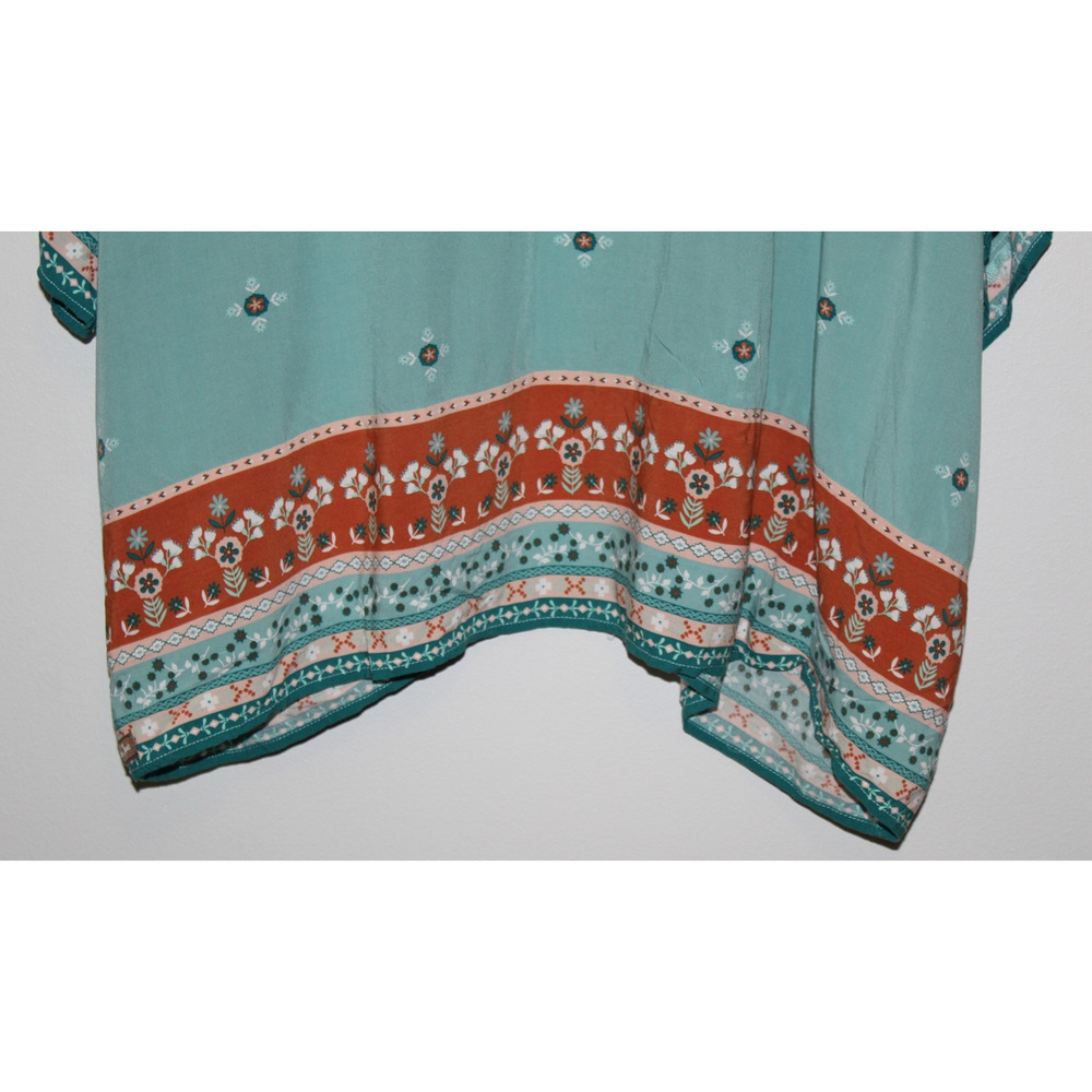 Matilda Jane Days Like This Kimono Open Front Floral Teal Top Womens Size XS / S - Picture 7 of 8